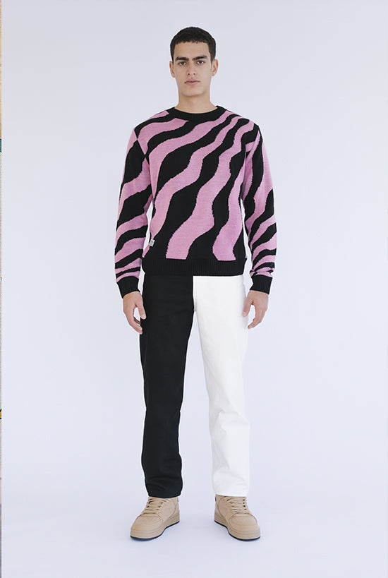 Pink Wave Sweater